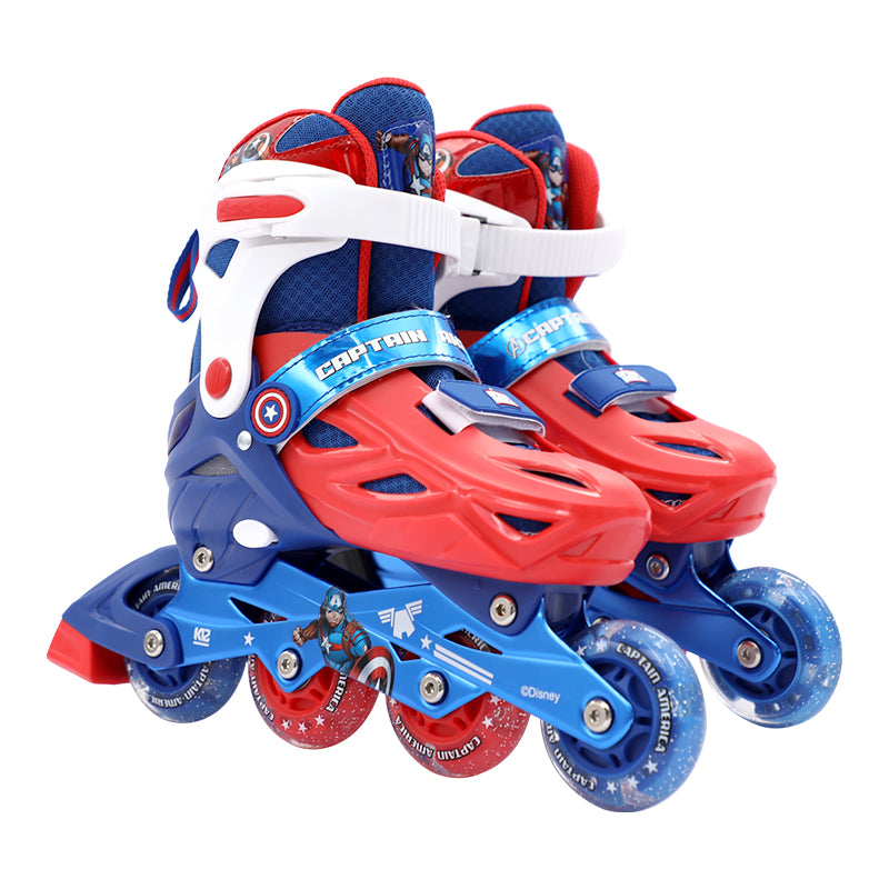 Marvel Captain Amercian Kids Roller Skate Combo Set Pink 2024 New Design