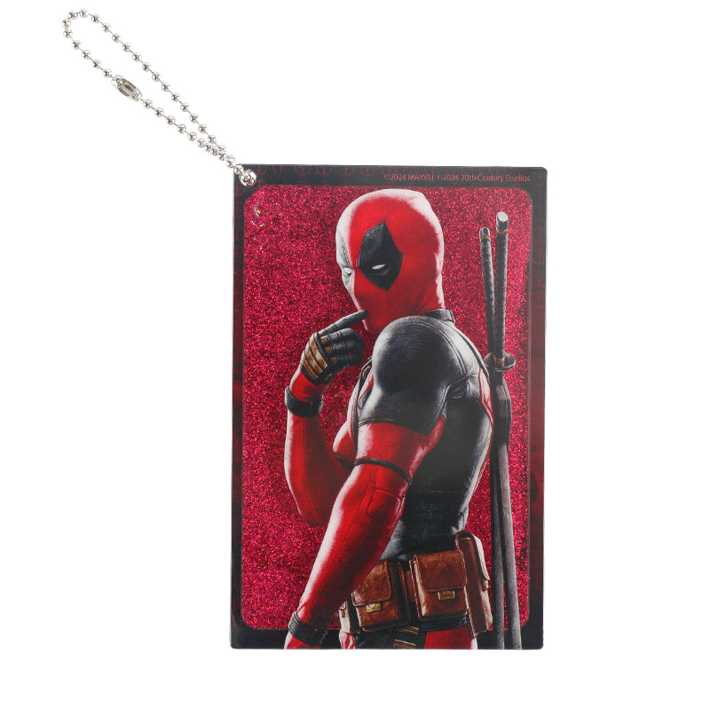 Dead Pool Acrylic Quick-Sand Plate Keychain 2024 New Design VJ24519-DP