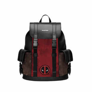 Marvel Deadpool Backpack Cartoon Fashion PU Bag