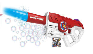 Marvel Iron Man Laser Light Bubble and Water Gun 2024 New Design
