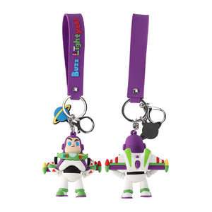 Disney Toys Buzz Lightyear Cartoon Cute Keychain Pendant