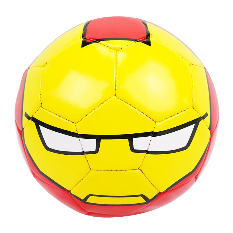 3D Size 2 Soccer Ball Marvel Iron Man 15cm Children Sports Ball Recreative Indoor Outdoor Ball for Kids Toddlers Girls Boys Children School