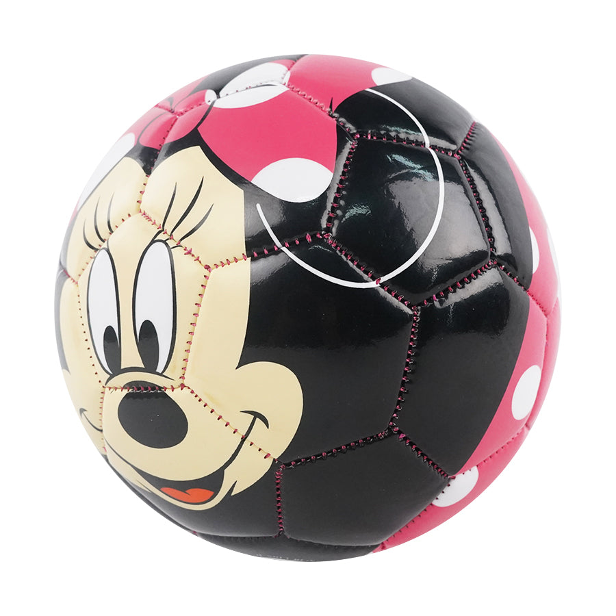 3D Size 2 Soccer Ball Disney Minnie 15cm Children Sports Ball Recreative Indoor Outdoor Ball for Kids Toddlers Girls Boys Children School