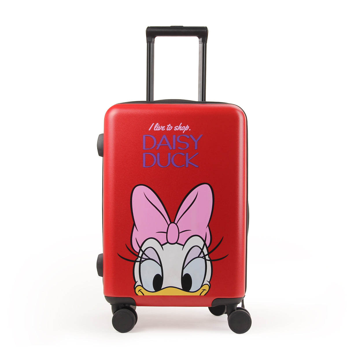 Disney IP Daisy Duck Red/White/Black Traveling Suitcase 20'' DH20312-M with TSA security password lock