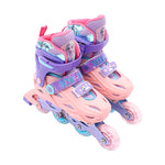 画像をギャラリービューアに読み込む, Disney Frozen Kids Roller Skate Combo Set Pink/Purple 2024 New Design
