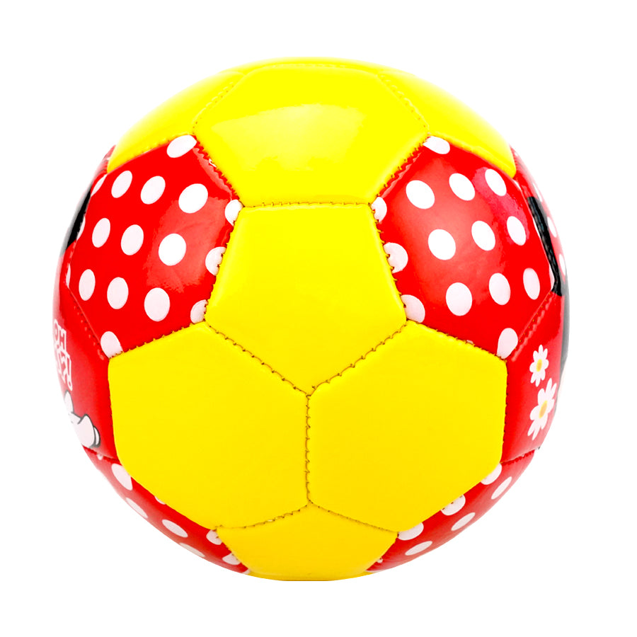 3D Size 2 Soccer Ball Disney Minnie 15cm Children Sports Ball Recreative Indoor Outdoor Ball for Kids Toddlers Girls Boys Children School