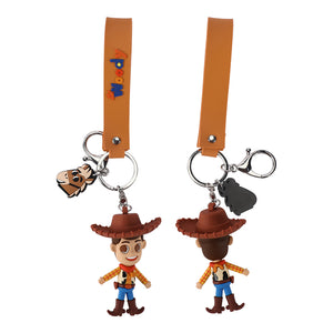 Disney Toys Woody Cartoon Cute Keychain Pendant