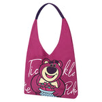 画像をギャラリービューアに読み込む, Disney Lotso Mickey Side Shoulder Handbag Cartoon Cute Canvas Bag DHF23807
