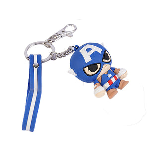 Marvel Captain America Cartoon Cute Keychain Pendant