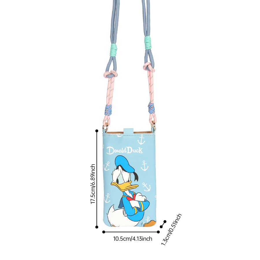 Disney IP Donald Duck Cartoon Cute Fashion Cell Phone Bag DHF41057-L