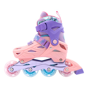 Disney Frozen Kids Roller Skate Combo Set Pink/Purple 2024 New Design