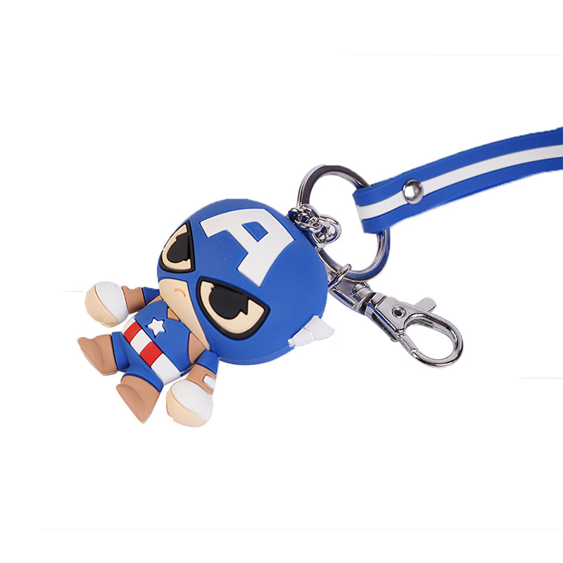 Marvel Captain America Cartoon Cute Keychain Pendant