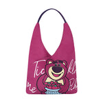 画像をギャラリービューアに読み込む, Disney Lotso Mickey Side Shoulder Handbag Cartoon Cute Canvas Bag DHF23807
