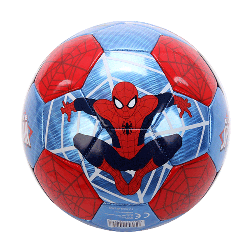 Marvel Spiderman #2 #3 #4 #5 Metallic Soccer Ball Children Sports Ball Recreative Indoor Outdoor Ball for Kids Toddlers Girls Boys Children School