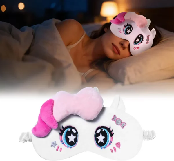 Unicorn cartoon plush eye mask-TC51983-TK2