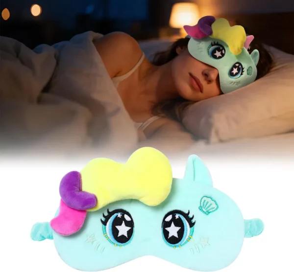 Unicorn cartoon plush eye mask-TC51983-TK4