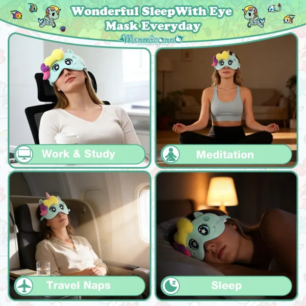 Unicorn cartoon plush eye mask-TC51983-TK4