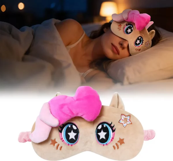Unicorn cartoon plush eye mask-TC51983-TK5