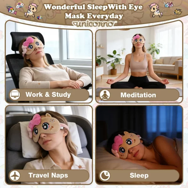 Unicorn cartoon plush eye mask-TC51983-TK5